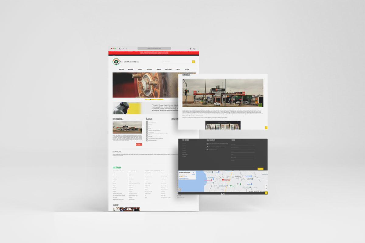 İzmit Sanayi Sitesi Web Projesi Tamamlandı – Kapsamlı Yönetim ve İlan Sistemi